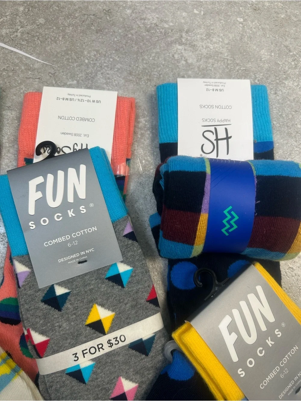 Lot of happy socks for men -9 pairs